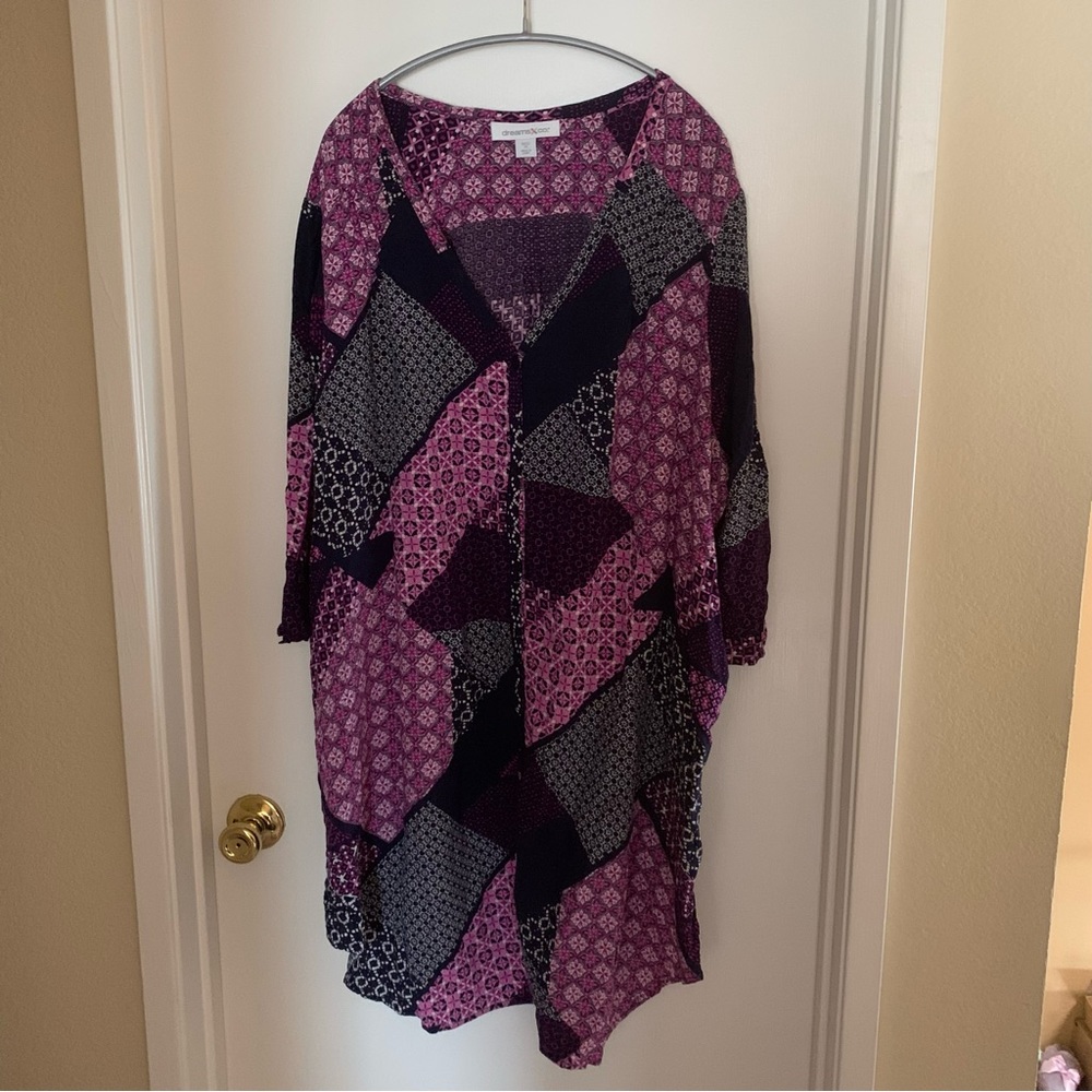 🆕NWOT Dreams & Co. Patchwork Sleep Shirt - 3x